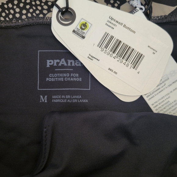 NWT Prana Upswell Bikini Swim Bottoms in Seaside Size Medium - Picture 4 of 4